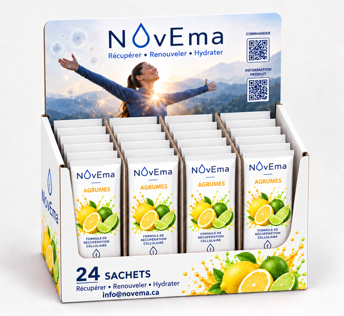 NOVEMA - Boîte de 24 sachets - Agrumes