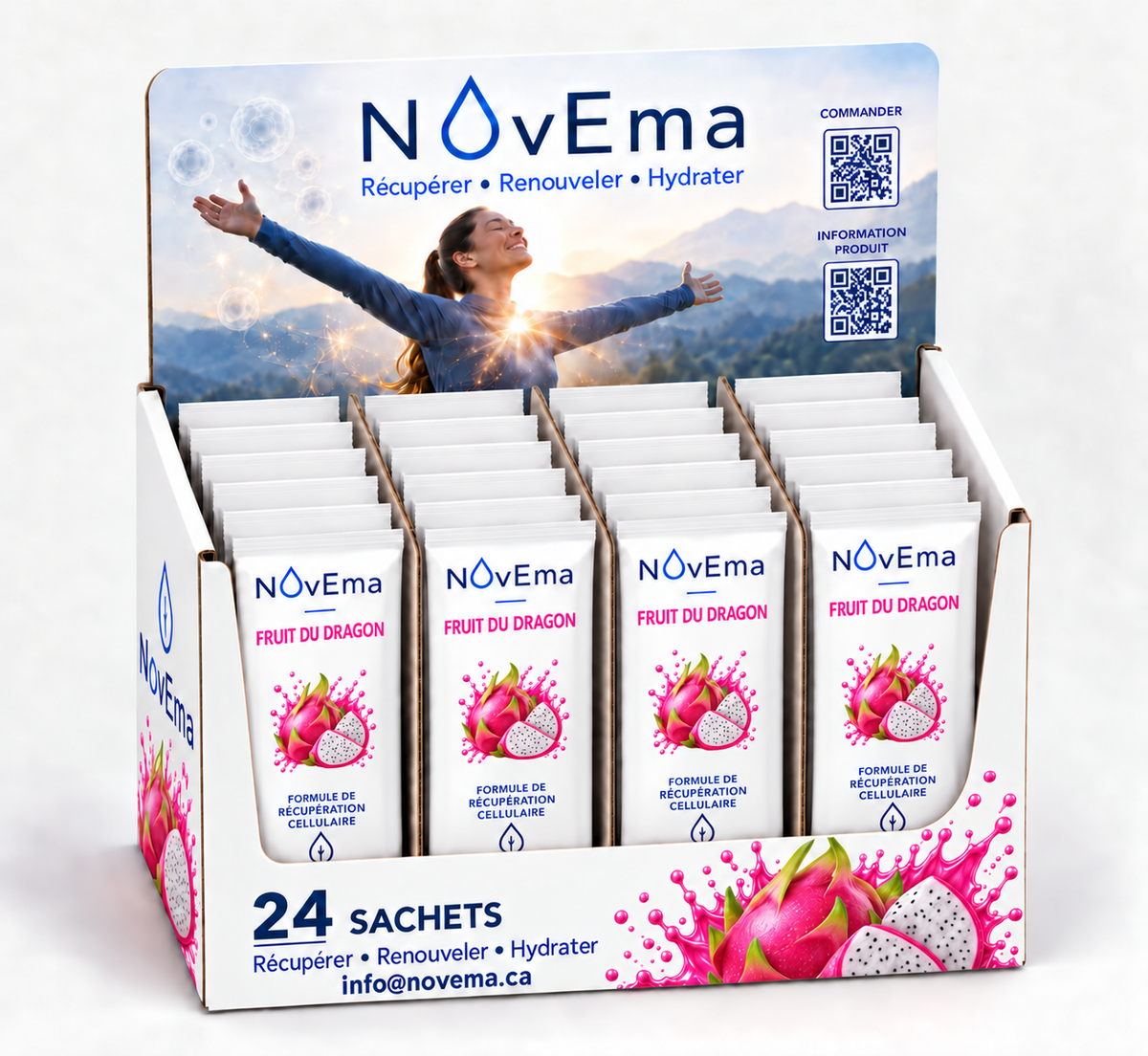NOVEMA - Boîte de 24 sachets - Fruit du dragon